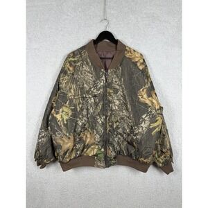 Cabela's Mossy Oak Break Up Camo Bomber Hunting Reversible Jacket Men's Size 2XL
